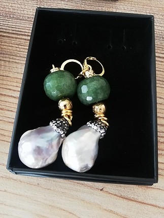 Beymen Collection Beymen Doğal Taşlı Barok İnci Küpe 