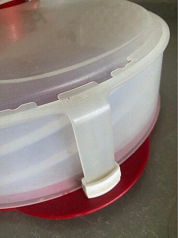  Beden kırmızı Renk Tupperware Kek Kalıbı