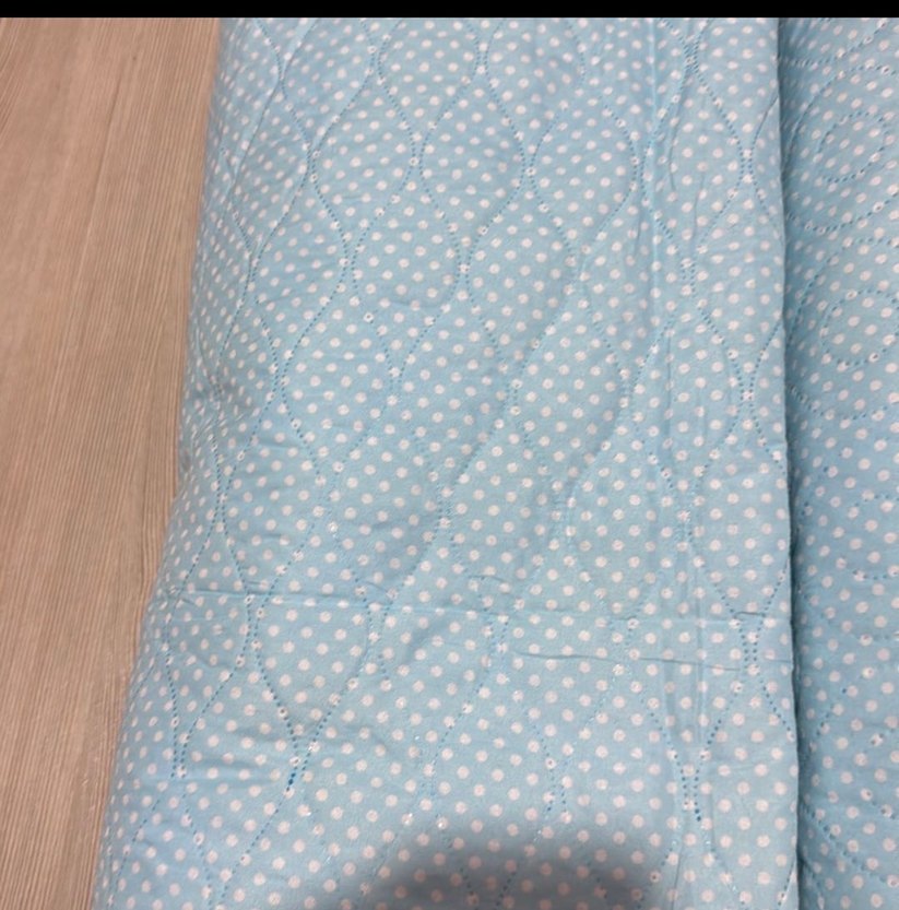 Mavi Puantiyeli yatak örtüsü ikili tek fiyat - Görsel 2