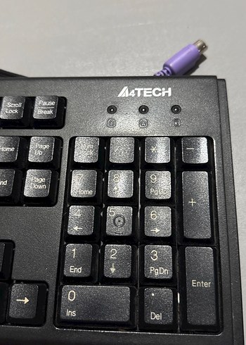 Siyah Kablolu A4Tech Klavye - Görsel 2