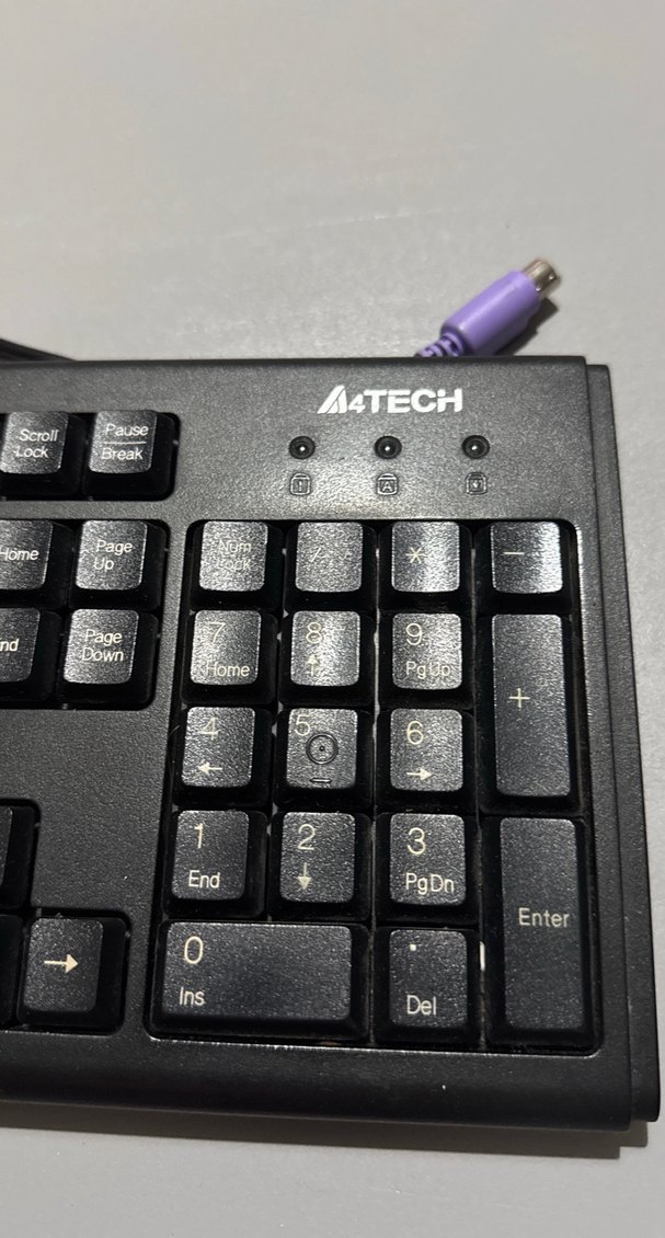 Siyah Kablolu A4Tech Klavye - Görsel 2