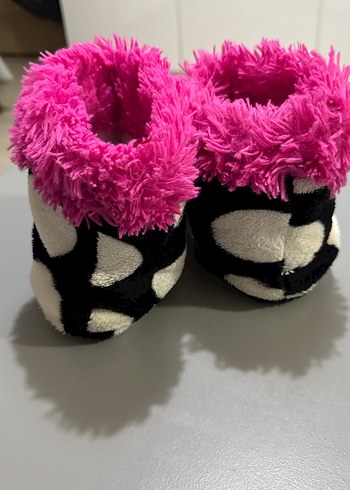 Kızlar için Renkli Örgü Sıcak Ev Terlikleri - Görsel 3