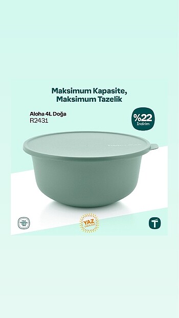 Tupperware Aloha kap Doğa