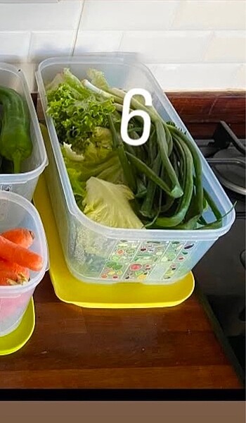  Beden beyaz Renk Tupperware Sera 6.1 Litre