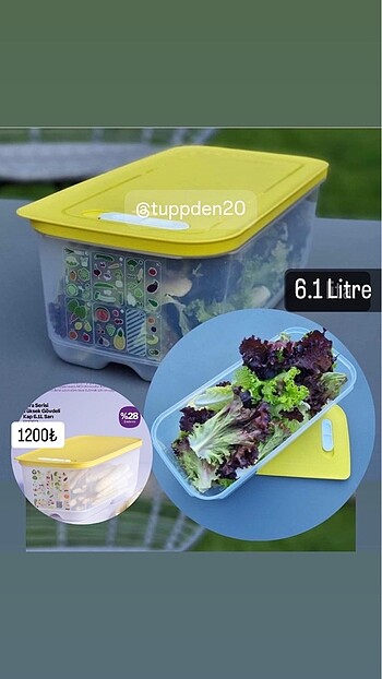 Tupperware Sera 6.1 Litre
