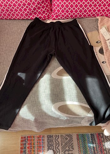 Kadın Siyah Adidas Şeritli Eşofman Altı - Görsel 5