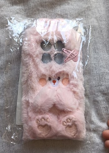 Pembe Peluş Ayıcık Telefon Kılıfı 
redmi note 14 pro 4g - Görsel 5