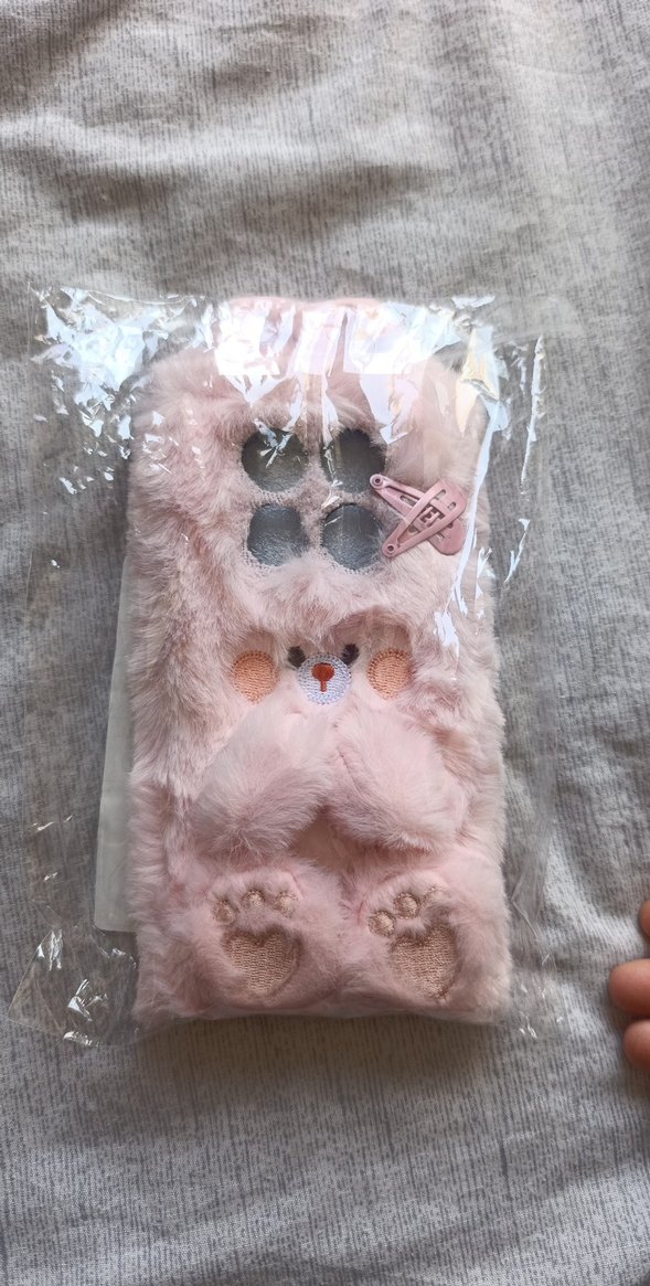 Pembe Peluş Ayıcık Telefon Kılıfı 
redmi note 14 pro 4g - Görsel 5