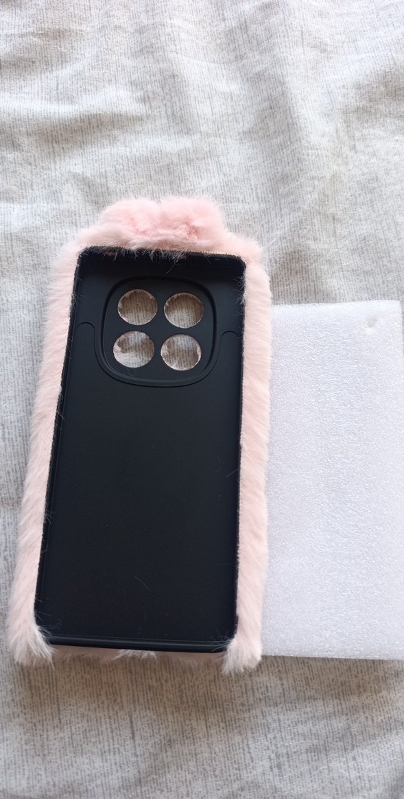 Pembe Peluş Ayıcık Telefon Kılıfı 
redmi note 14 pro 4g - Görsel 3