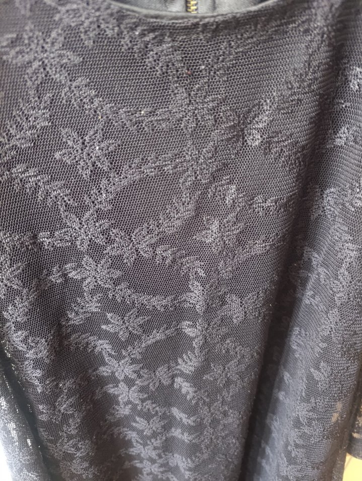 Dantel Detaylı Siyah Hamile Bluzu - Görsel 4