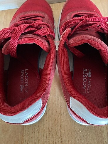 36 Beden kırmızı Renk Lacoste spor ayakkabı