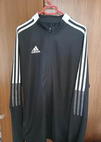Adidas Siyah Fermuarlı Erkek Spor Üstü
