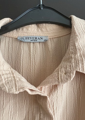 Bej Piliseli gömlek - Görsel 2