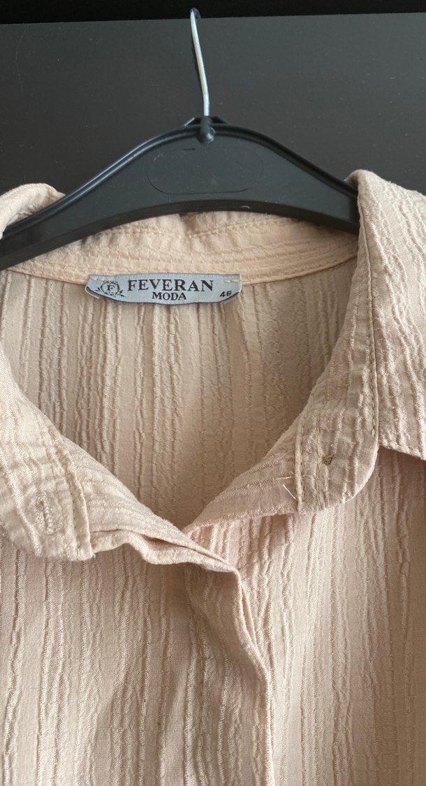 Bej Piliseli gömlek - Görsel 2