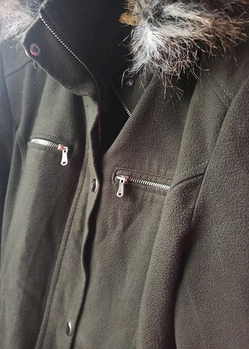 Kahverengi Kürklü Yaka Detaylı Kadın Mont - Görsel 5