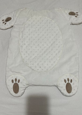 Beyaz Nakışlı Bebek Uyku Yastığı - Görsel 6