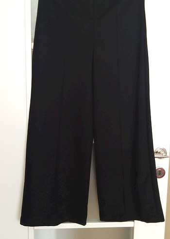 Siyah Beli Pilili Kadın Kumaş Pantolon