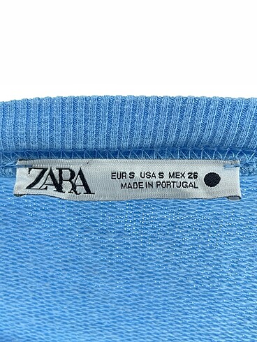 s Beden mavi Renk Zara Sweatshirt %70 İndirimli.