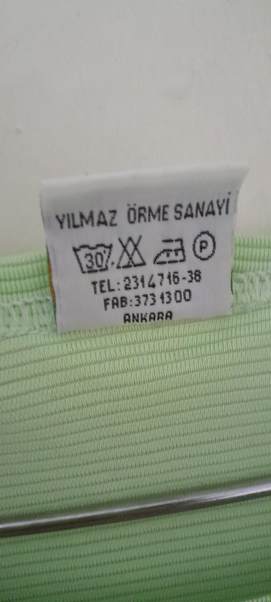 Kadın Yeşil Kısa Kollu Keten Tişört - Görsel 4