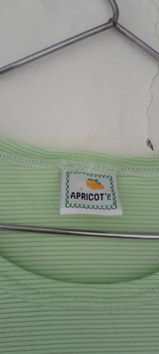 Kadın Yeşil Kısa Kollu Keten Tişört - Görsel 3