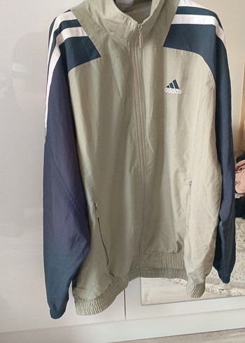 Adidas Erkek Gri Rüzgarlık ve Yağmurluk