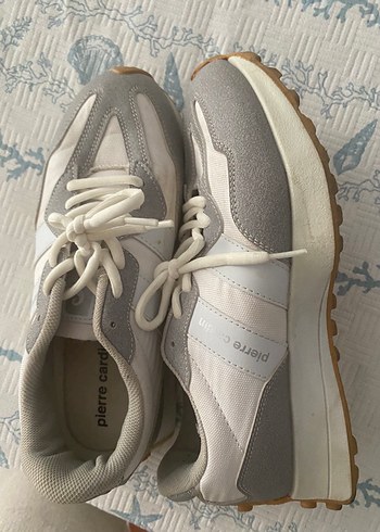 38 Beden gri Renk Pierre Cardin Bej Gri Platform Kadın Spor Ayakkabı