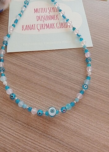  Beden çeşitli Renk Akik taşlı kolye 