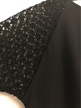 xl Beden kol detaylı triko elbise