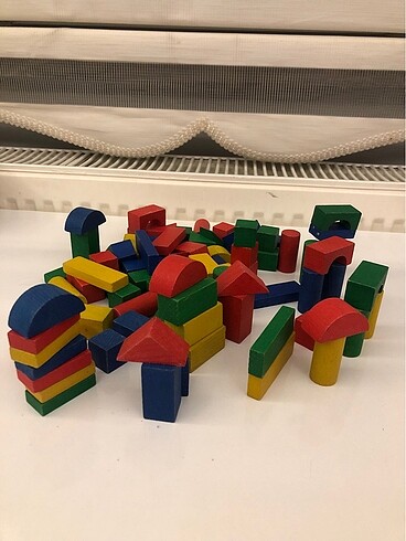 Fisher Price Renkli ahşap blok oyuncak