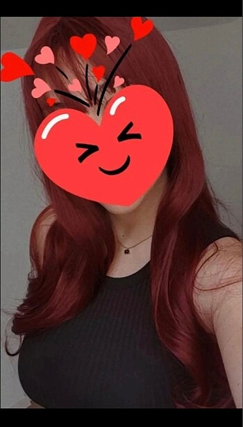 Beden Şarap Kırmızısı Kızıl Peruk