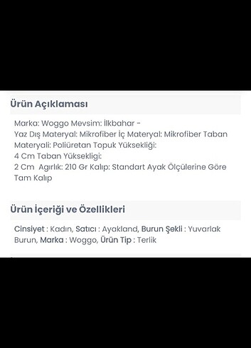 Diğer terlik Yazlık 41 numara