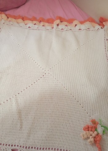 Nakışlı Örgü Bebek Battaniyesi - Görsel 3