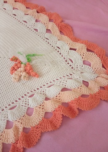 Nakışlı Örgü Bebek Battaniyesi - Görsel 2