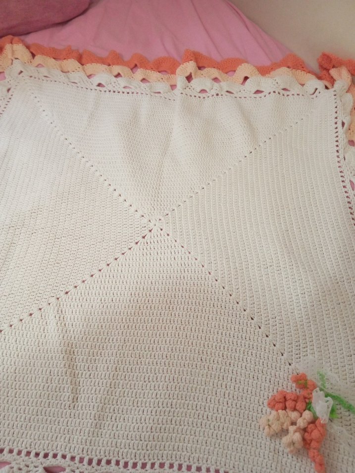 Nakışlı Örgü Bebek Battaniyesi - Görsel 3