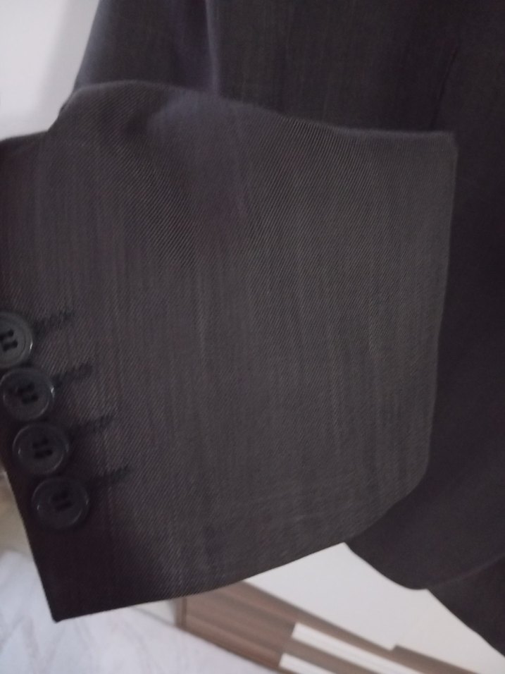 Gri Erkek Ofis Takım Elbise büyük beden - Görsel 5