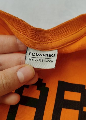 Renkli Baskılı Turuncu Hamile Tişörtü - Görsel 2