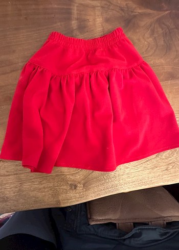 Kız Çocuk Kırmızı Salaş Etek - Görsel 3