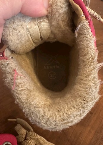 27 numara Kızlar İçin pembe Süet Punk Tarzı Botlar - Görsel 8