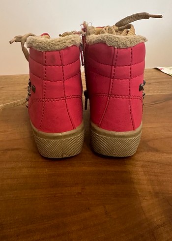 27 numara Kızlar İçin pembe Süet Punk Tarzı Botlar - Görsel 4