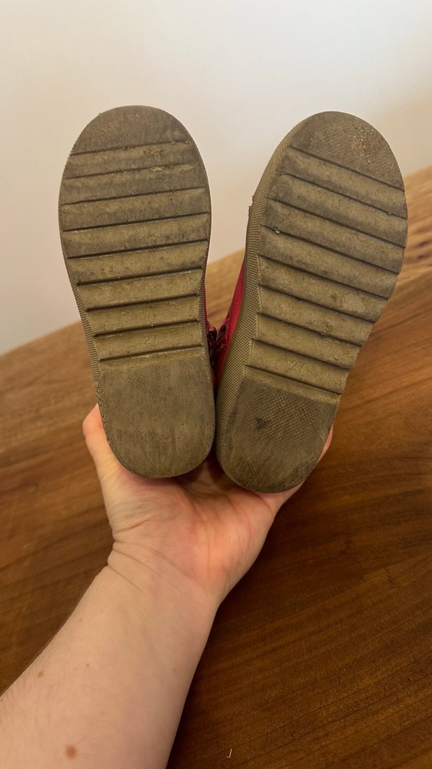 27 numara Kızlar İçin pembe Süet Punk Tarzı Botlar - Görsel 3