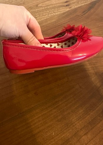 Sorunsuz Kız Çocuk Kırmızı Fırfırlı Babet - Görsel 5