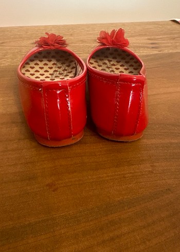 Sorunsuz Kız Çocuk Kırmızı Fırfırlı Babet - Görsel 6