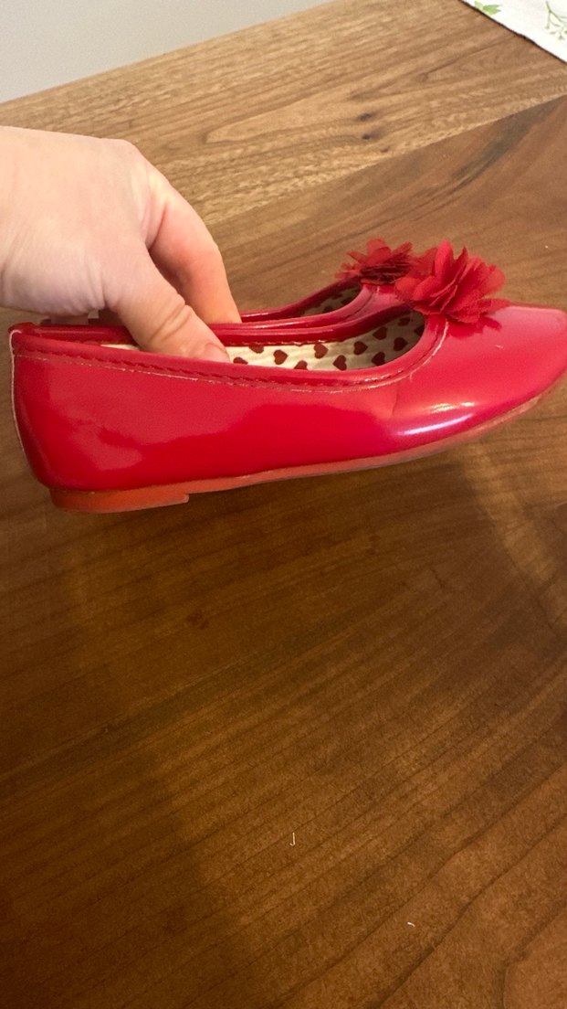 Sorunsuz Kız Çocuk Kırmızı Fırfırlı Babet - Görsel 5