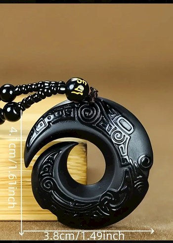 Siyah Gotik obsityen Kolye
