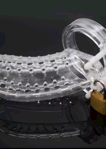 Şeffaf Beyaz penis kilidi - Görsel 6