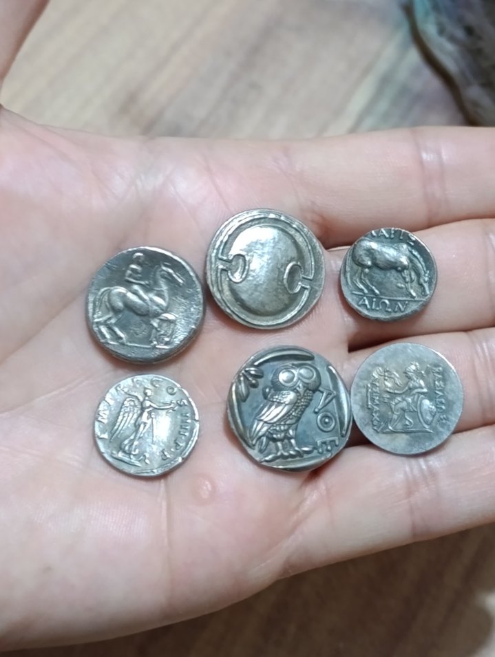 eski antik Yunan paraları - Görsel 3