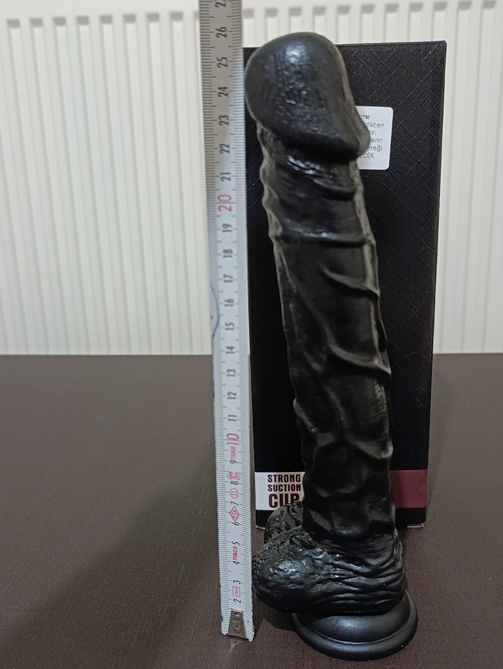 26 cm boyunda siyahi dev dildo - Görsel 3