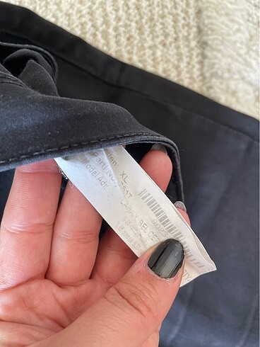 xl Beden siyah Renk Bayan kot pantolon