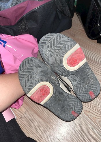 Erkek Çocuk Beyaz Gri Kaydırma Bantlı Spor Ayakkabı - Görsel 4