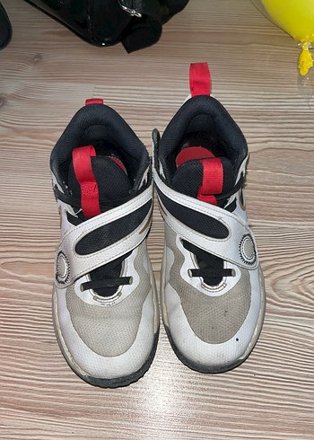 Erkek Çocuk Beyaz Gri Kaydırma Bantlı Spor Ayakkabı - Görsel 2
